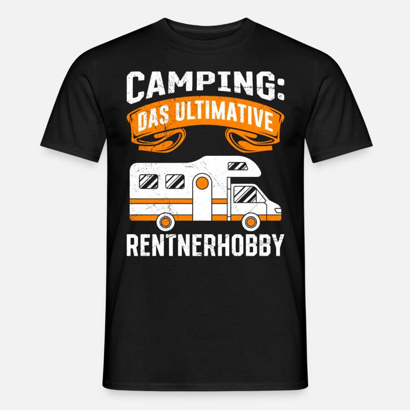 Camping: Das Ultimative Rentner Hobby Rente - Männer T-Shirt - Schwarz