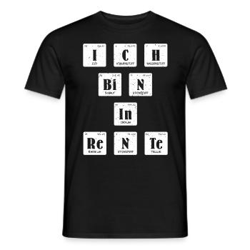 Rentenbeginn Ich bin in Rente PC Zocker Rentner - Männer T-Shirt - Schwarz - Vorne - AI Model Male 178 light (178cm)