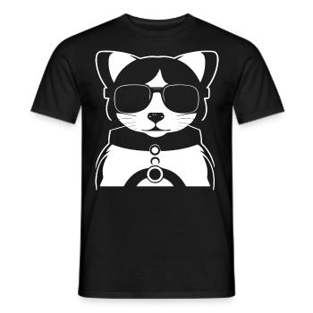 Ferret Wearing Sunglasses Cool Ferrets - Men's T-Shirt - black - Front - AI Model Male 178 light (178cm)