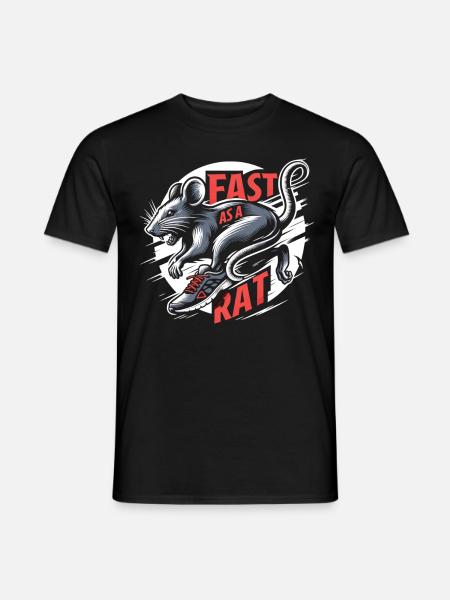 Swift Rat: Running Champion - Men's T-Shirt - black