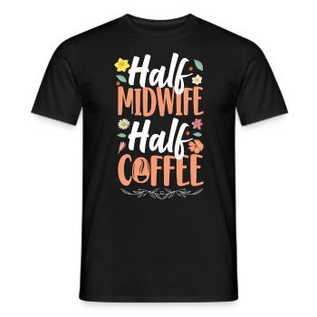 Nurse Midwife Birth Worker Coffee - Männer T-Shirt - Schwarz - Vorne - AI Model Male 178 light (178cm)