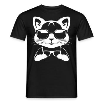 Ferret Wearing Sunglasses Cool Ferrets - Men's T-Shirt - black - Front - AI Model Male 178 light (178cm)