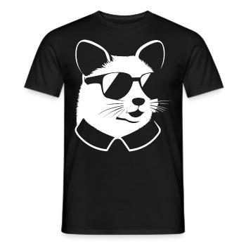 Ferret Wearing Sunglasses Cool Ferrets - Men's T-Shirt - black - Front - AI Model Male 178 light (178cm)