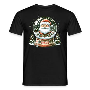 Croire Père Noël - Vacances Noël drôle en famille - T-shirt homme - noir - Devant - AI Model Male 178 light (178cm)