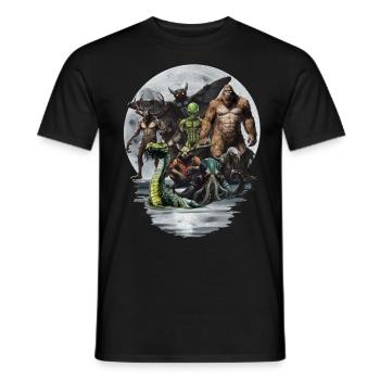 Groupe Cryptid - T-shirt homme - noir - Devant - AI Model Male 178 light (178cm)