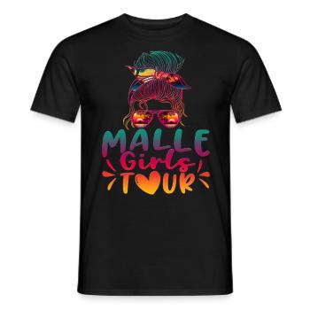 Visite des filles de Malle - T-shirt homme - noir - Devant - AI Model Male 178 light (178cm)