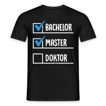 Bachelor Master Doktor Masterabschluss Bestanden - Männer T-Shirt - Schwarz - Vorne - AI Model Male 178 light (178cm)