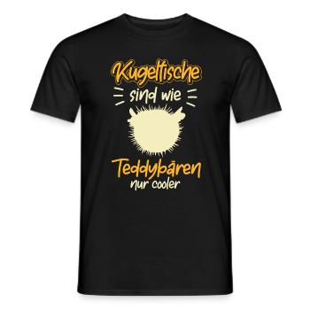 Kugelfisch ist cooler Aquaristik - Männer T-Shirt - Schwarz - Vorne - AI Model Male 178 light (178cm)