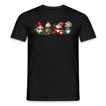 Café de Noël - Café de Noël pour femmes drôles - T-shirt homme - noir - Devant - AI Model Male 178 light (178cm)