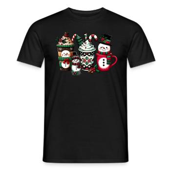 Café de Noël - Café de Noël pour femmes drôles - T-shirt homme - noir - Devant - AI Model Male 178 light (178cm)