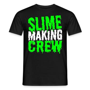 Schleimherstellung Crew Schleim Diy Flüssigkeit - Männer T-Shirt - Schwarz - Vorne - AI Model Male 178 light (178cm)