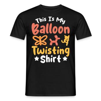 Ballon-Twister Ballontier-Macher - Männer T-Shirt - Schwarz - Vorne - AI Model Male 178 light (178cm)