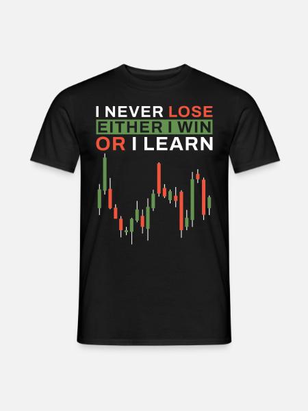 Trading journalier boursier - T-shirt homme - noir