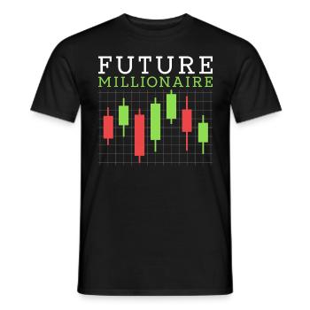 Future Millionaire - Männer T-Shirt - Schwarz - Vorne - AI Model Male 178 light (178cm)