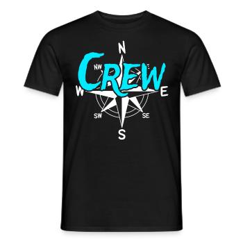 Crew Boat Crew Skipper Sailor Captain - Men's T-Shirt - black - Front - AI Model Male 178 light (178cm)