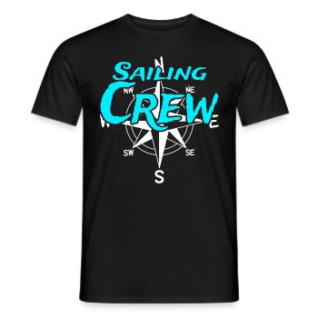 Segelcrew Boots Crew Skipper Segler Kapitän - Männer T-Shirt - Schwarz - Vorne - AI Model Male 178 light (178cm)