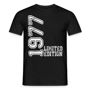 Limited Edition 1977 - Men's T-Shirt - black - Front - AI Model Male 178 light (178cm)