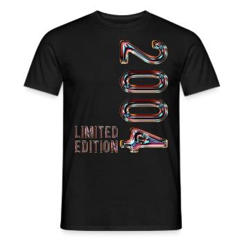 Édition limitée 2004 - T-shirt homme - noir - Devant - AI Model Male 178 light (178cm)