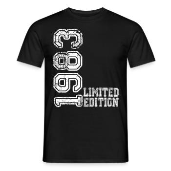Édition limitée 1983 - T-shirt homme - noir - Devant - AI Model Male 178 light (178cm)