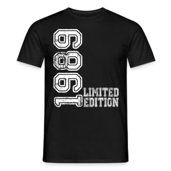 Édition limitée 1989 - T-shirt homme - noir - Devant - AI Model Male 178 light (178cm)