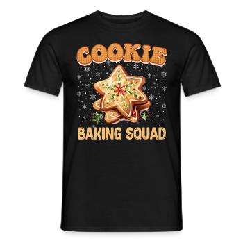 Cookie Baking Squad Christmas Cookie Baker - Men's T-Shirt - black - Front - AI Model Male 178 light (178cm)