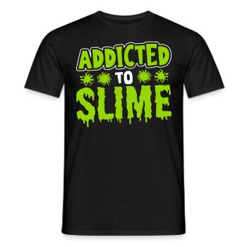 Süchtig nach Schleim Schleim Diy Flüssigkeit - Männer T-Shirt - Schwarz - Vorne - AI Model Male 178 light (178cm)