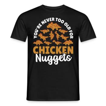 Nuggets Lover Chicken Nugget Fast Food Chicken - T-shirt homme - noir - Devant - AI Model Male 178 light (178cm)
