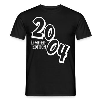 20ème Anniversaire 2004 Millésime - T-shirt homme - noir - Devant - AI Model Male 178 light (178cm)
