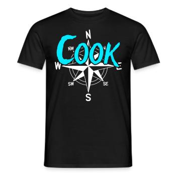 Koch Boots Crew Skipper Sailor Captain - Men's T-Shirt - black - Front - AI Model Male 178 light (178cm)