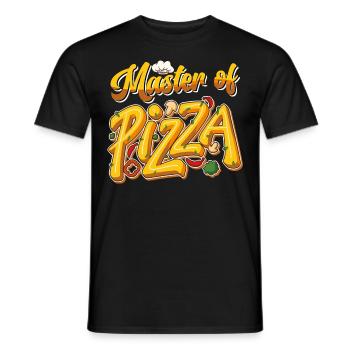 Pizzabäcker Master of Pizza Backfans Pizza Fan - Männer T-Shirt - Schwarz - Vorne - AI Model Male 178 light (178cm)