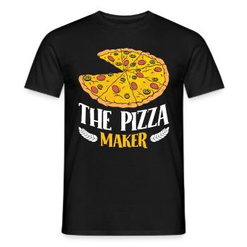 Pizzabäcker The Pizza Maker Backliebhaber - Männer T-Shirt - Schwarz - Vorne - AI Model Male 178 light (178cm)