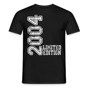 Limited Edition 2004 - Men's T-Shirt - black - Front - AI Model Male 178 light (178cm)