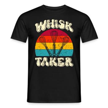 Bäcker Whisk Taker Backliebhaber Backen Teig - Männer T-Shirt - Schwarz - Vorne - AI Model Male 178 light (178cm)
