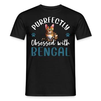 Obsédé par le Bengale - T-shirt homme - noir - Devant - AI Model Male 178 light (178cm)