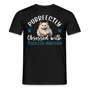 Obsédé par l’angora turc - T-shirt homme - noir - Devant - AI Model Male 178 light (178cm)