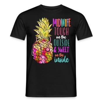 Nurse Midwife Birth Worker - Men's T-Shirt - black - Front - AI Model Male 178 light (178cm)