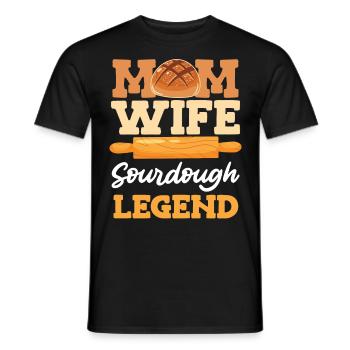 Maman Femme Levain Légende Backfans Femmes - T-shirt homme - noir - Devant - AI Model Male 178 light (178cm)