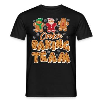 Baking Team Cookie Baking Lover Baking - Men's T-Shirt - black - Front - AI Model Male 178 light (178cm)