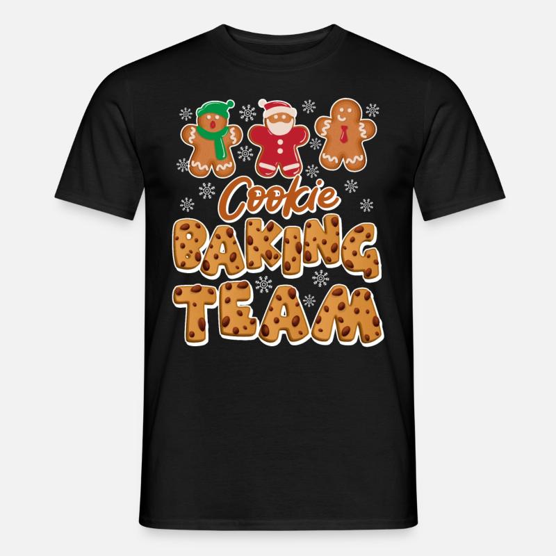 Baking Team Plätzchen Backliebhaber Backen - Männer T-Shirt - Schwarz