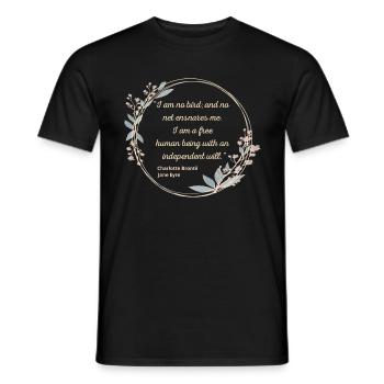 Jane Eyre citation II - Style mignon - T-shirt homme - noir - Devant - AI Model Male 178 light (178cm)