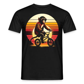 Monkey BMX - Men's T-Shirt - black - Front - AI Model Male 178 light (178cm)