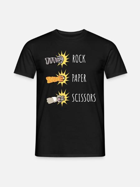 Rock Paper Scissors - Men's T-Shirt - black