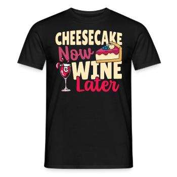 Mangeur de fromage, amateur de fromage, amateur de gâteau au fromage - T-shirt homme - noir - Devant - AI Model Male 178 light (178cm)