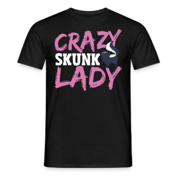 Crazy Skunk Lady Skunk Chuchoteur - T-shirt homme - noir - Devant - AI Model Male 178 light (178cm)