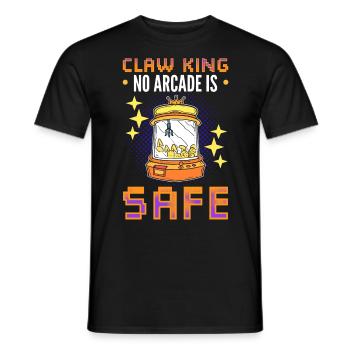 Arcade Gaming Klauenkran Old School Gamer - Männer T-Shirt - Schwarz - Vorne - AI Model Male 178 light (178cm)
