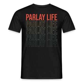 Parlay de paris sportifs Parlay de paris sportifs en direct - T-shirt homme - noir - Devant - AI Model Male 178 light (178cm)