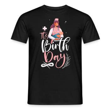 LD Labour And Delivery Nurse - Men's T-Shirt - black - Front - AI Model Male 178 light (178cm)