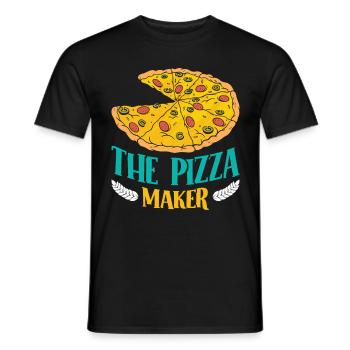 Pizzabäcker The Pizza Maker Backliebhaber - Männer T-Shirt - Schwarz - Vorne - AI Model Male 178 light (178cm)