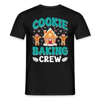 Biscuits de Noël Cookie Baking Crew Fans de pâtisserie - T-shirt homme - noir - Devant - AI Model Male 178 light (178cm)