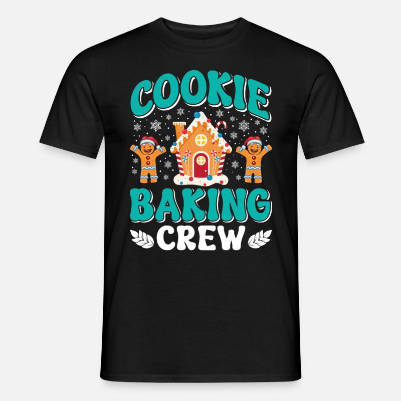 Weihnachtsgebäck Cookie Baking Crew Backfans - Männer T-Shirt - Schwarz